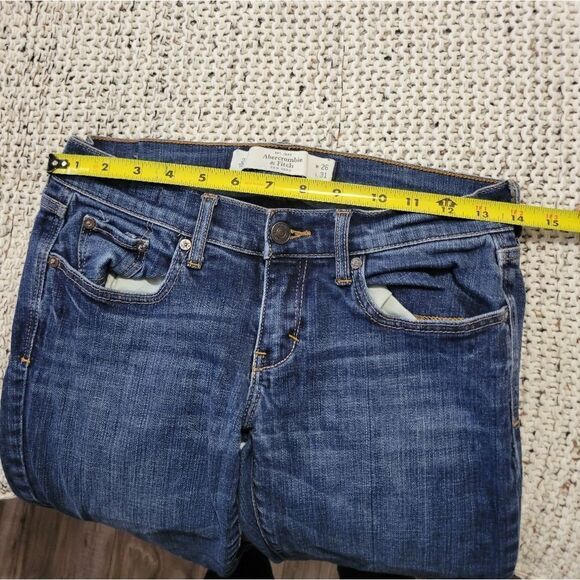 Abercrombie & Fitch Women's Blue Boot Cut Jeans - Picture 3 of 9
